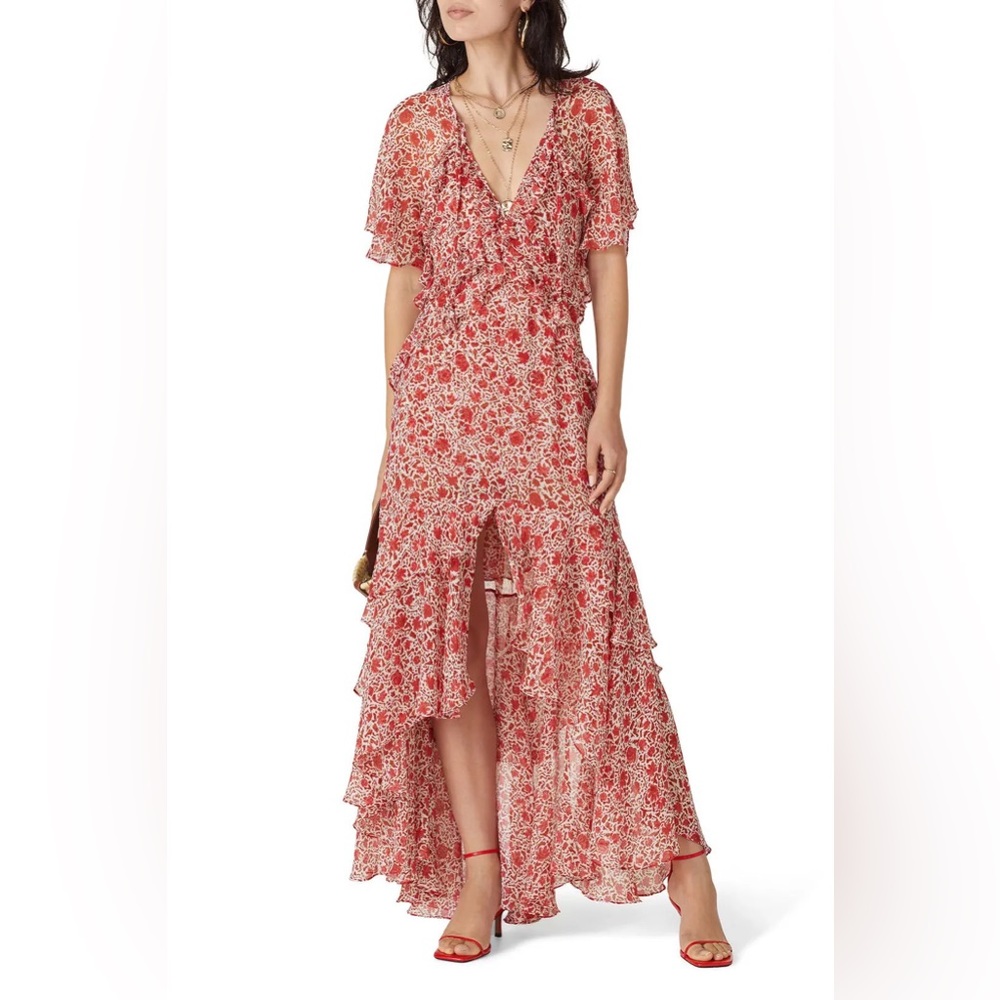 Misa Long Floral Dress